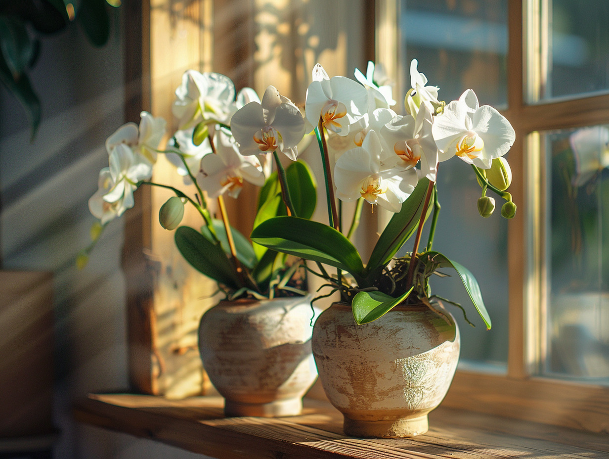 orchidée pot transparent