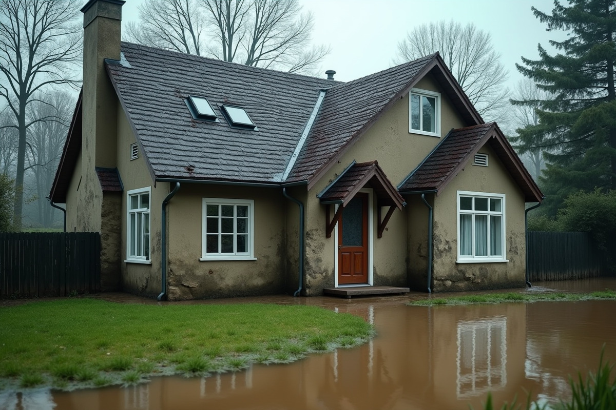 maisons pluie