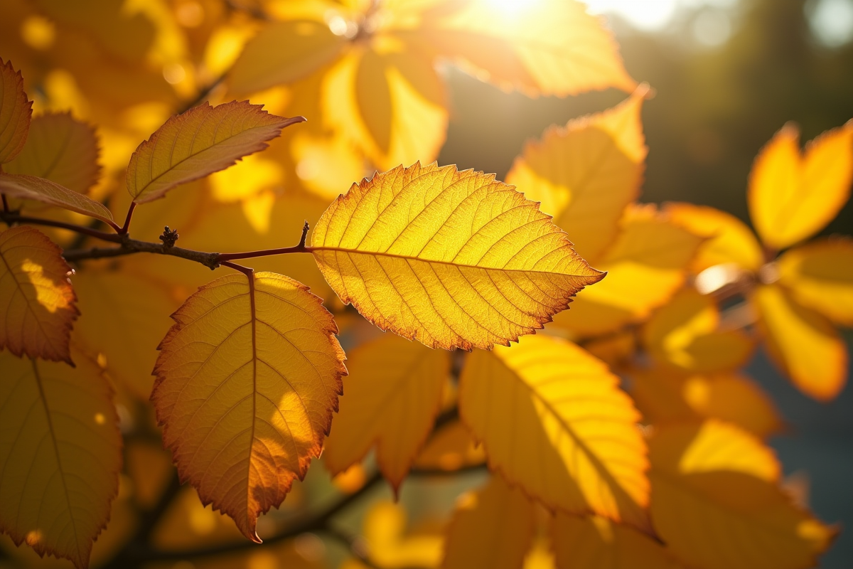 feuilles jaunissantes